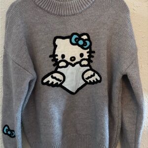Forever 21 Gray Sweater with Cute Character Design